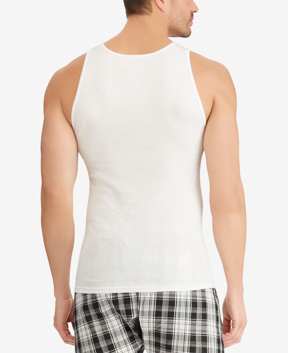 Men's 5-Pack Cotton Undershirt Tank Tops
