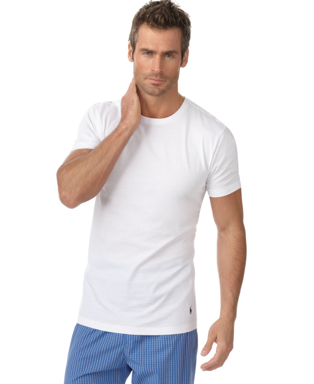 Men's 5-Pack Slim Fit Classic Cotton Crewneck Undershirts