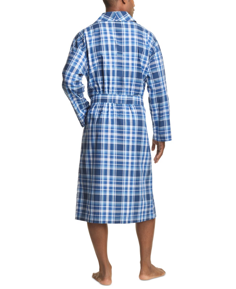 Men's Plaid Woven Robe