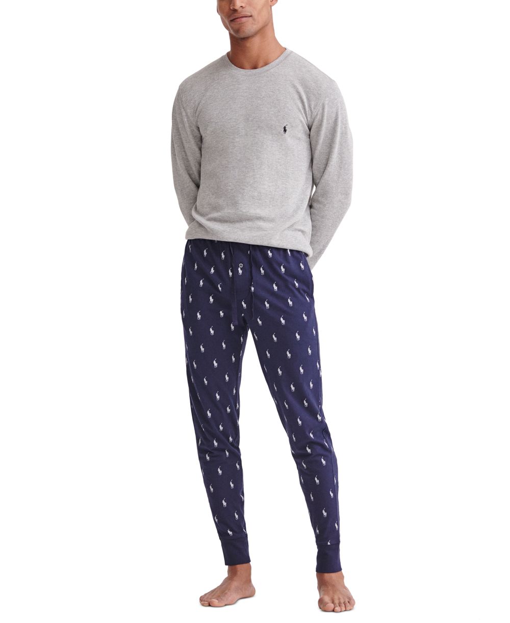 Men's Lightweight Cotton Logo Pajama Pants