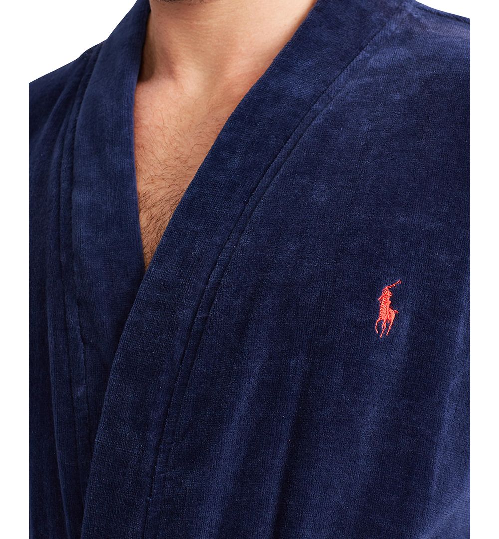 Men's Sleepwear Soft Cotton Kimono Velour Robe