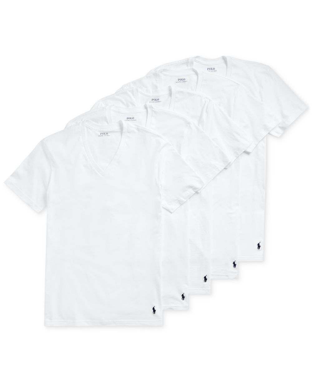 Men's 5-Pack Classic-Fit V-Neck Undershirts
