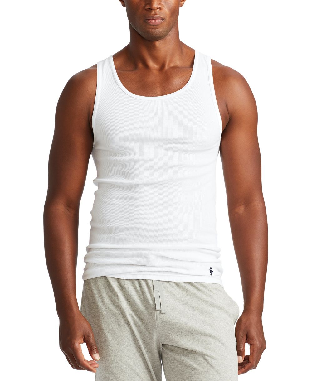 Men's 5-Pack Cotton Undershirt Tank Tops