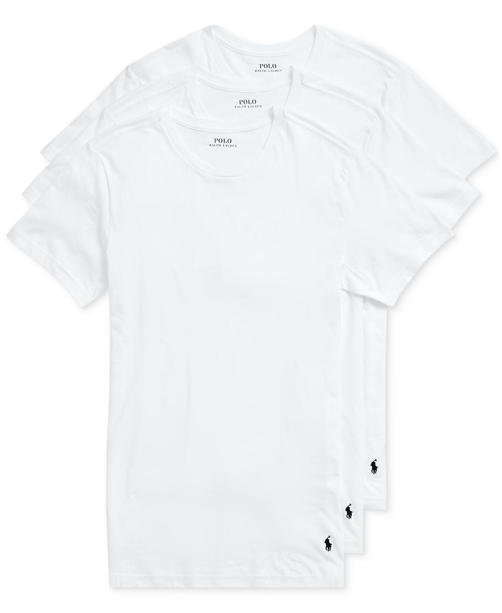 Men's 3-Pack Slim Fit Crewneck Undershirt