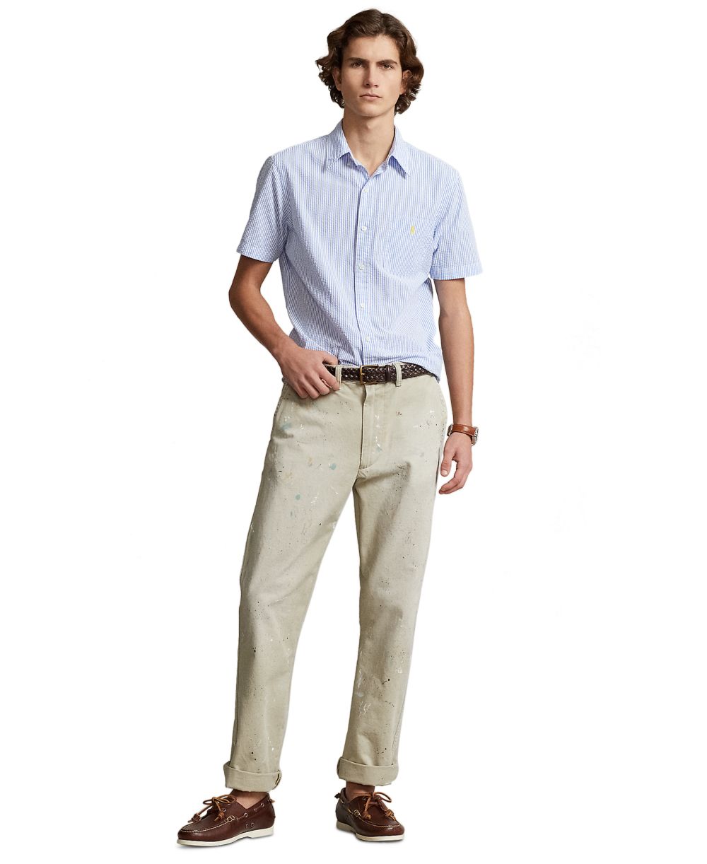 Men's RL Prepster Classic-Fit Seersucker Shirt