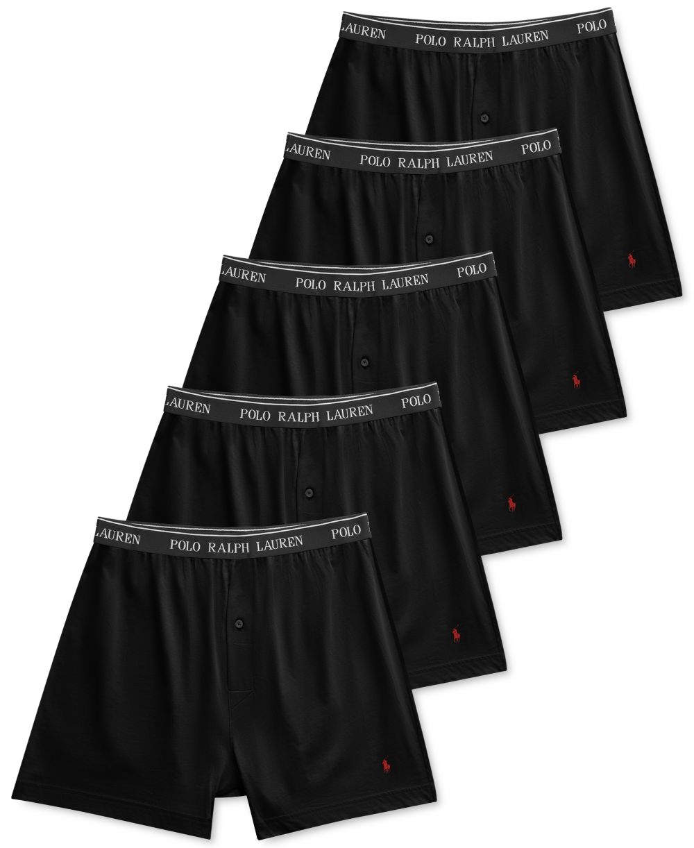 Men's 5-Pack Classic-Fit Cotton Knit Boxers