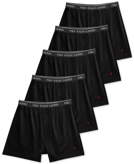 Men's 5-Pack Classic-Fit Cotton Knit Boxers