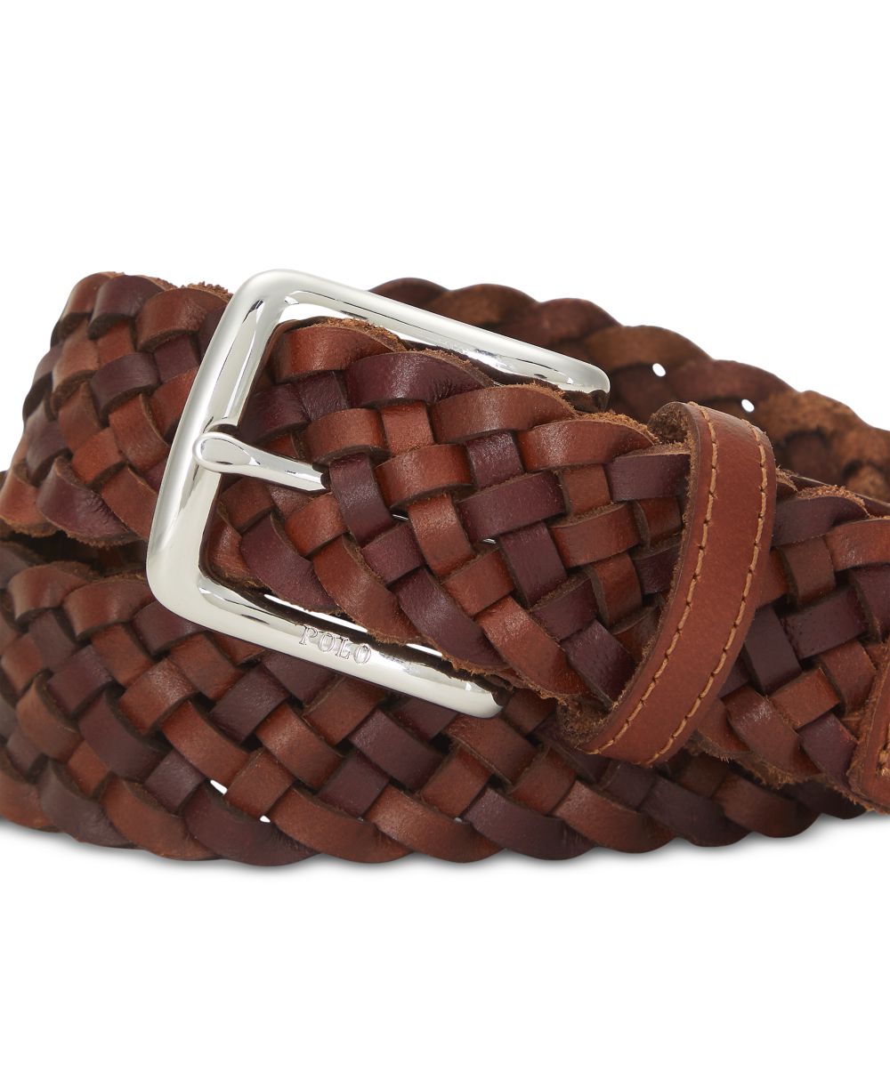 Men's Braided Leather Belt