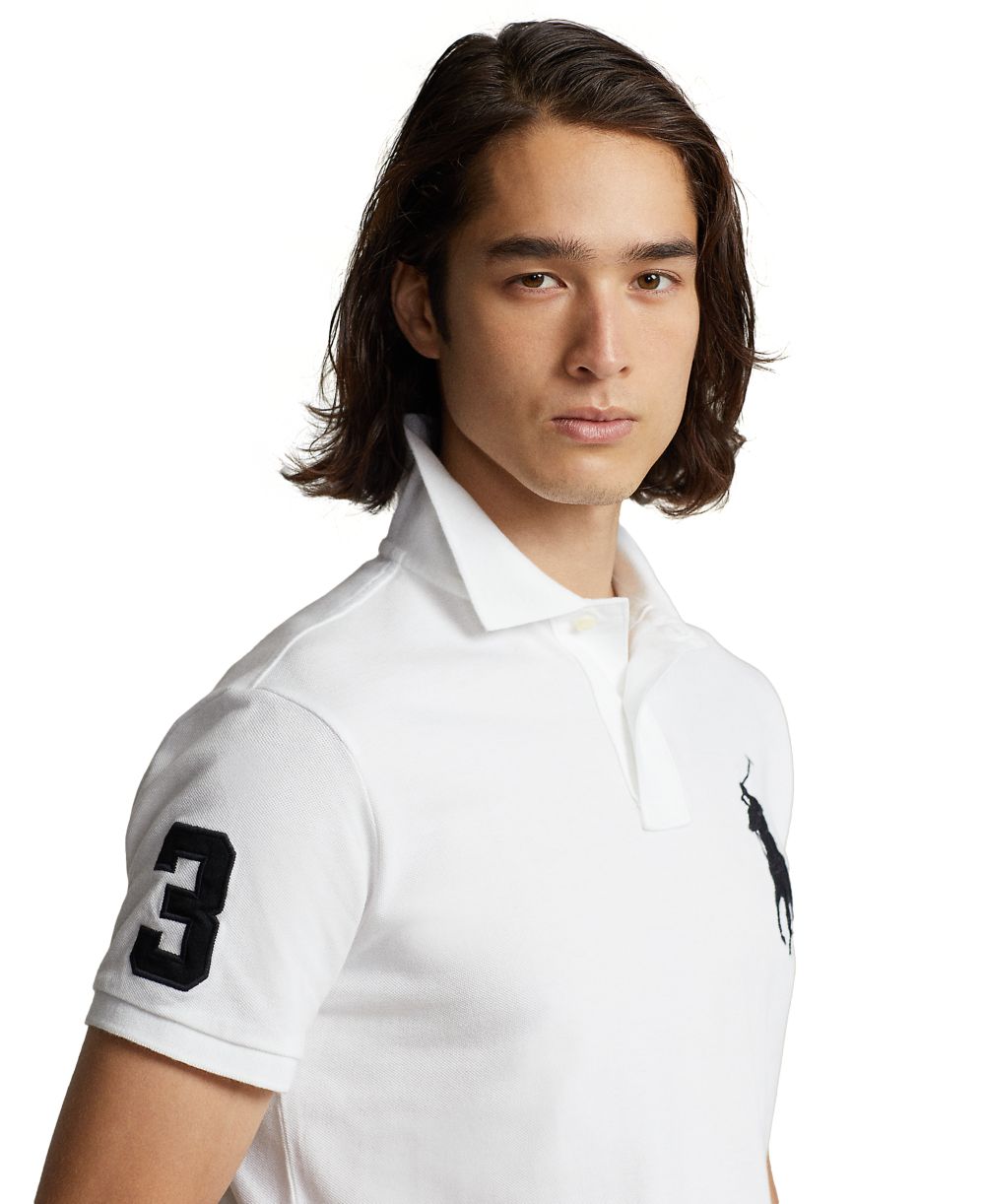 Men's Big Pony Custom Slim-Fit Mesh Polo Shirt
