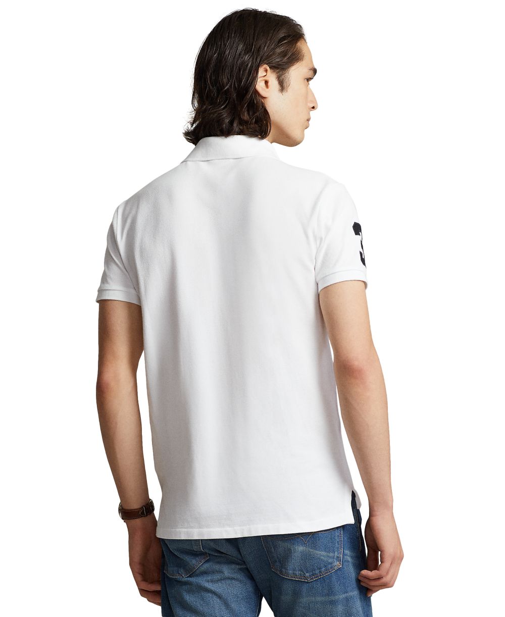Men's Big Pony Custom Slim-Fit Mesh Polo Shirt