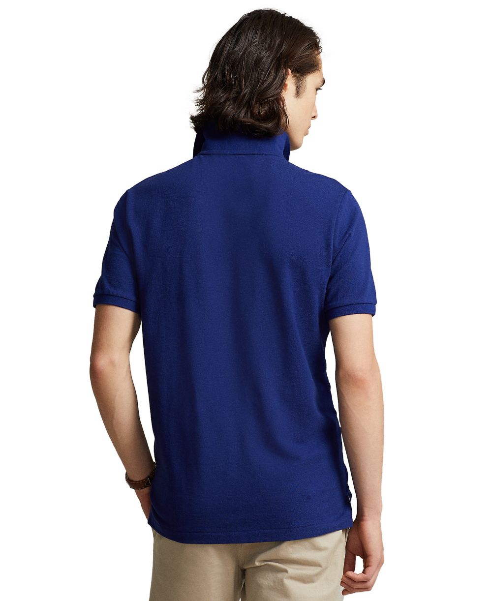 Men's Custom Slim-Fit Mesh Polo Shirt