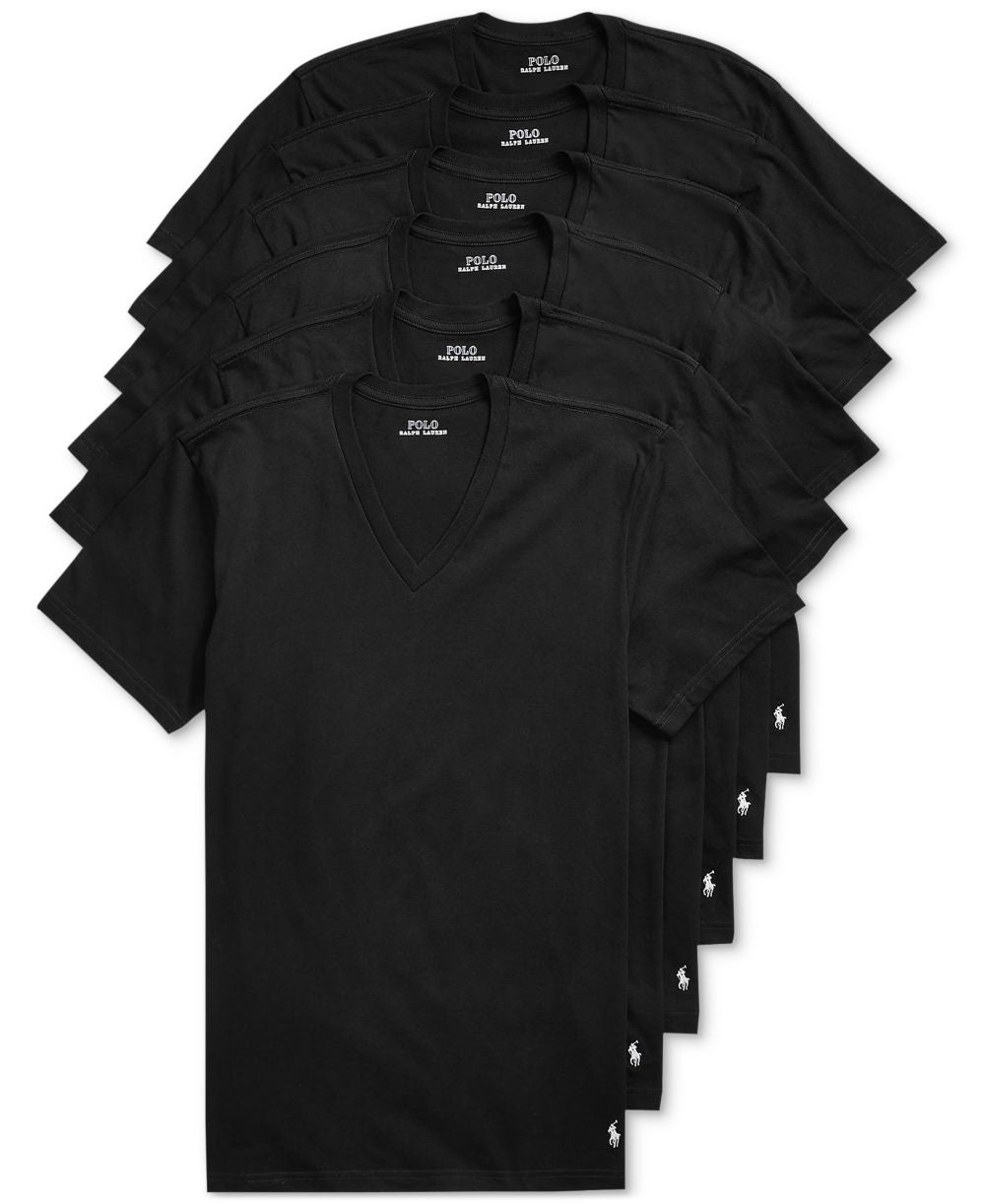 Men's Classic-Fit V-Neck Undershirts, 5+ 1 Free Bonus Pack