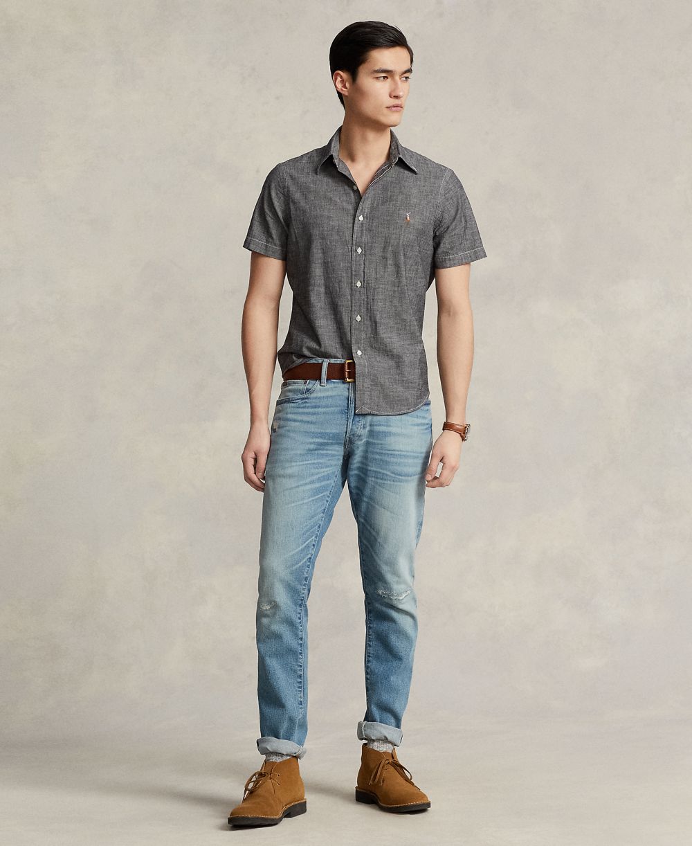 Men's Classic-Fit Chambray Shirt