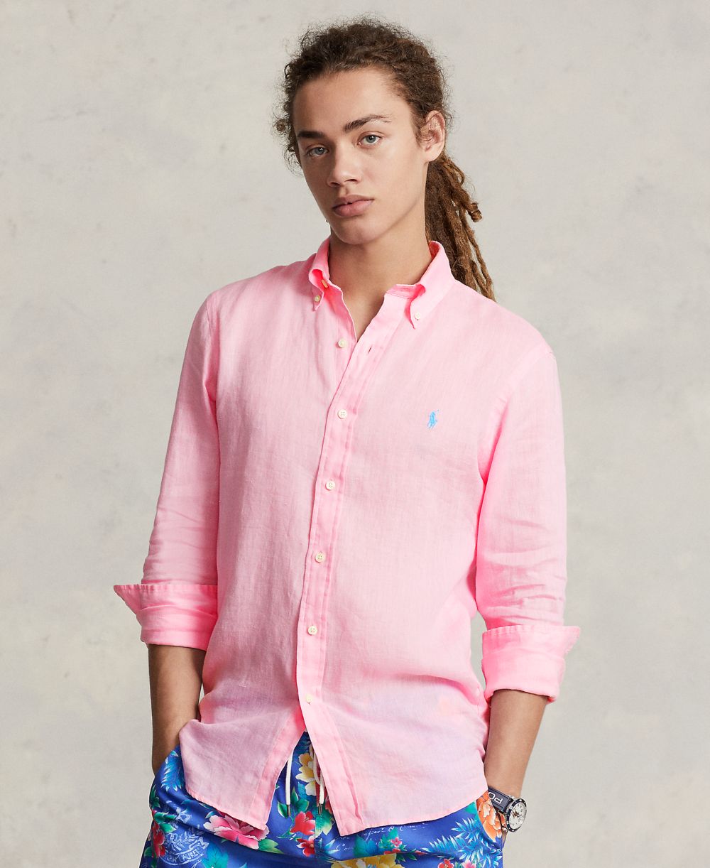 Men's Classic-Fit Linen Shirt