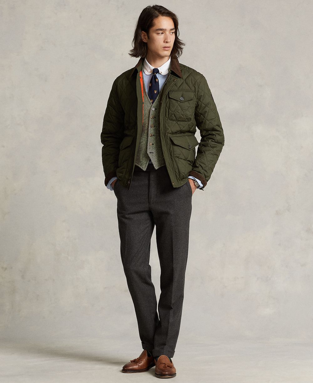 Men's Beaton Quilted Water-Repellent Full-Zip Jacket