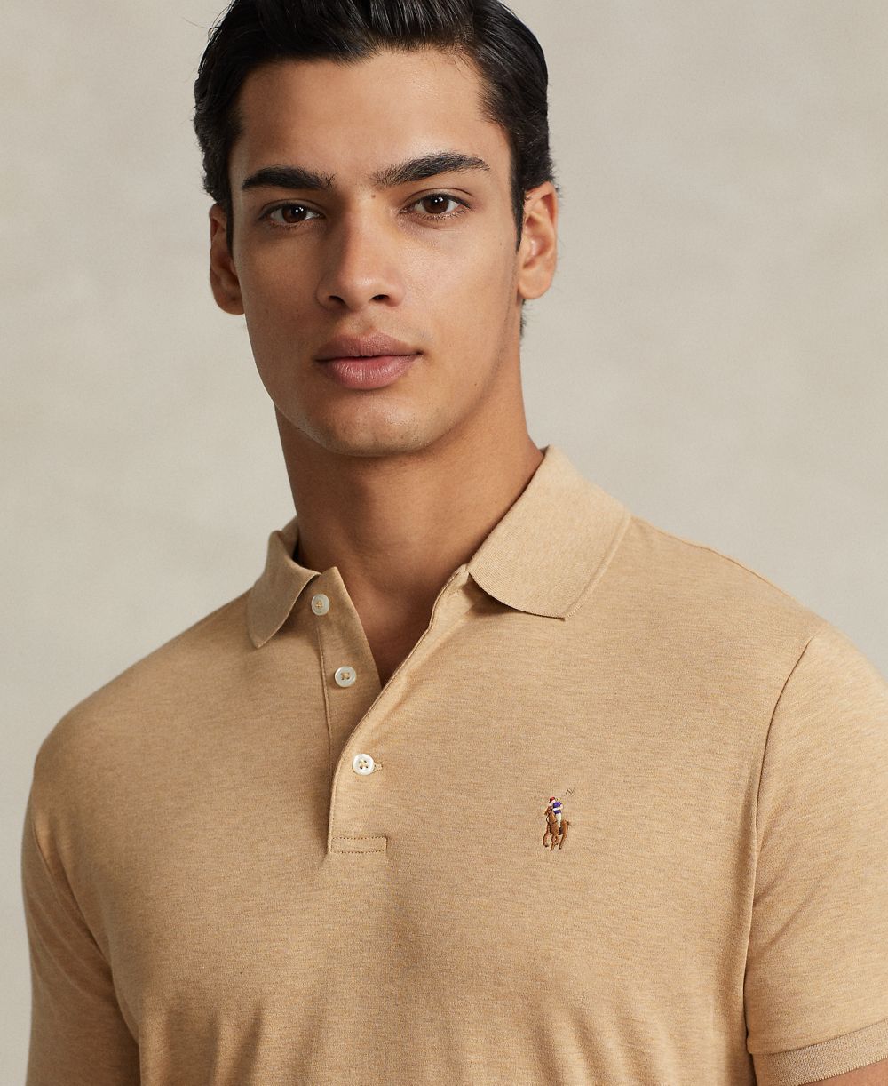Men’s Slim-Fit Soft Cotton Polo Shirt