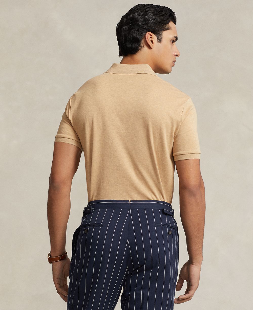 Men’s Slim-Fit Soft Cotton Polo Shirt