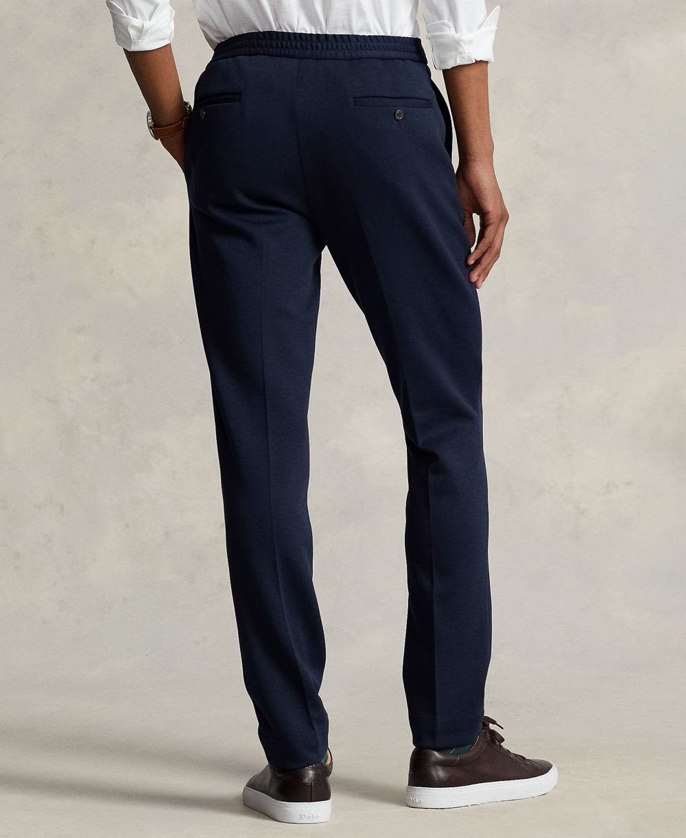 Men's Soft Double-Knit Suit Jacket & Trousers