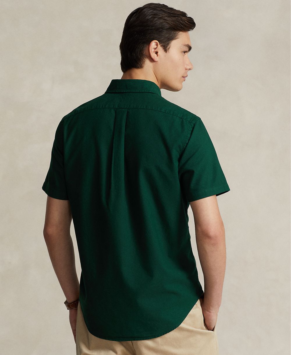 Men's Cotton Classic-Fit Garment-Dyed Oxford Shirt