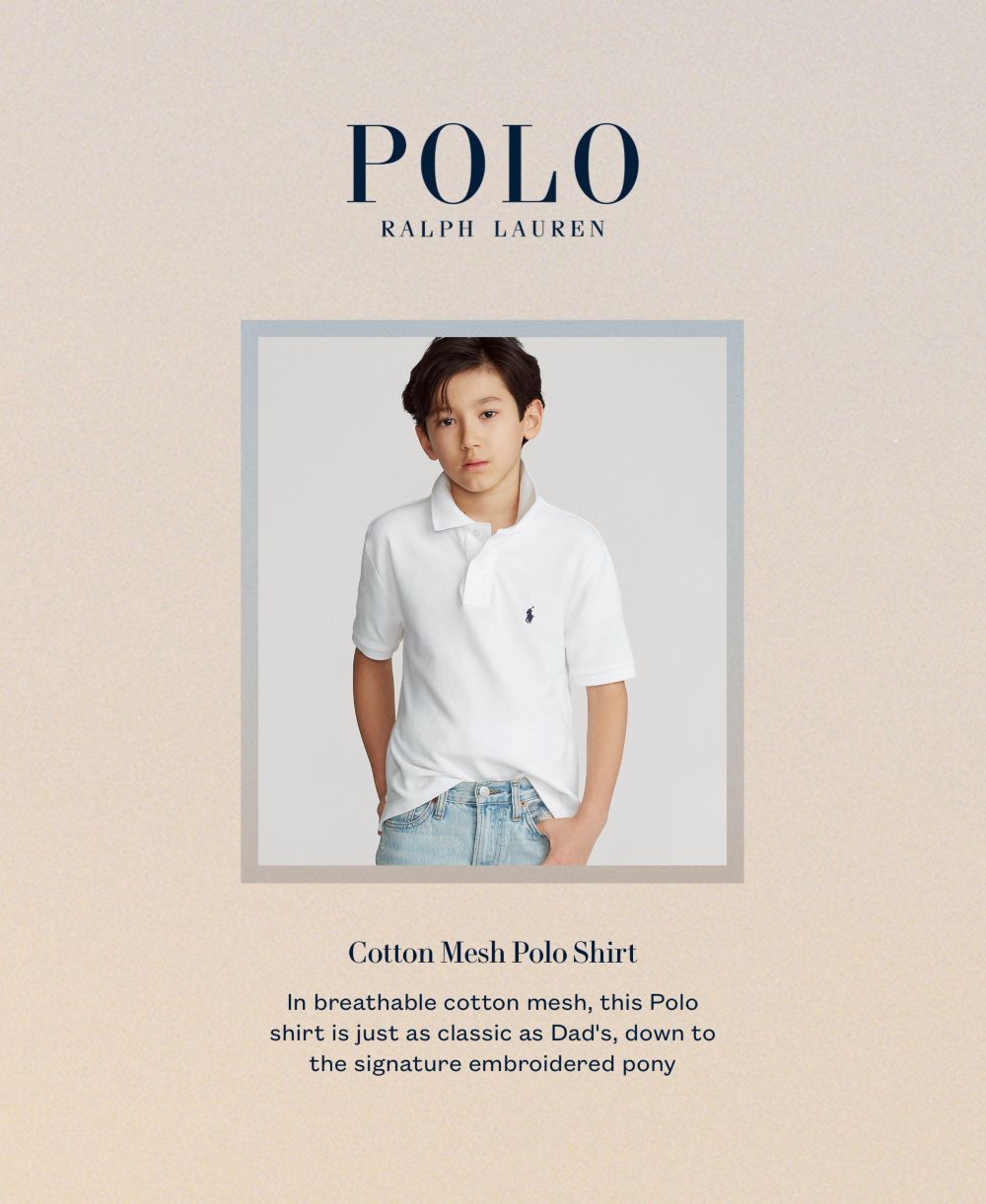 Men's & Kid's Cotton Mesh Polo Shirt Collection