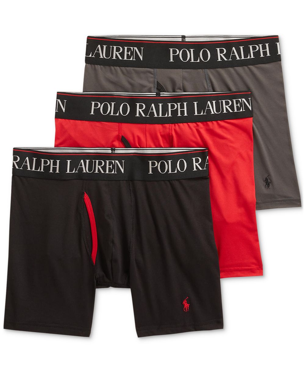 Men's 3-Pack 4-D Flex Cool Microfiber Boxer Briefs