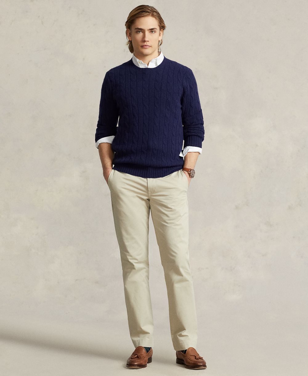 Men's Straight-Fit Stretch Chino Pants