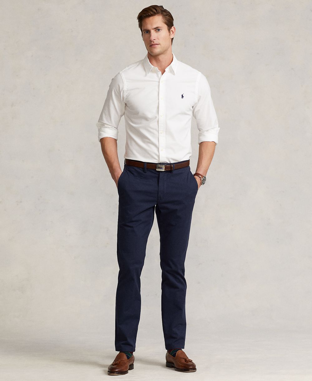 Men's Straight-Fit Stretch Chino Pants