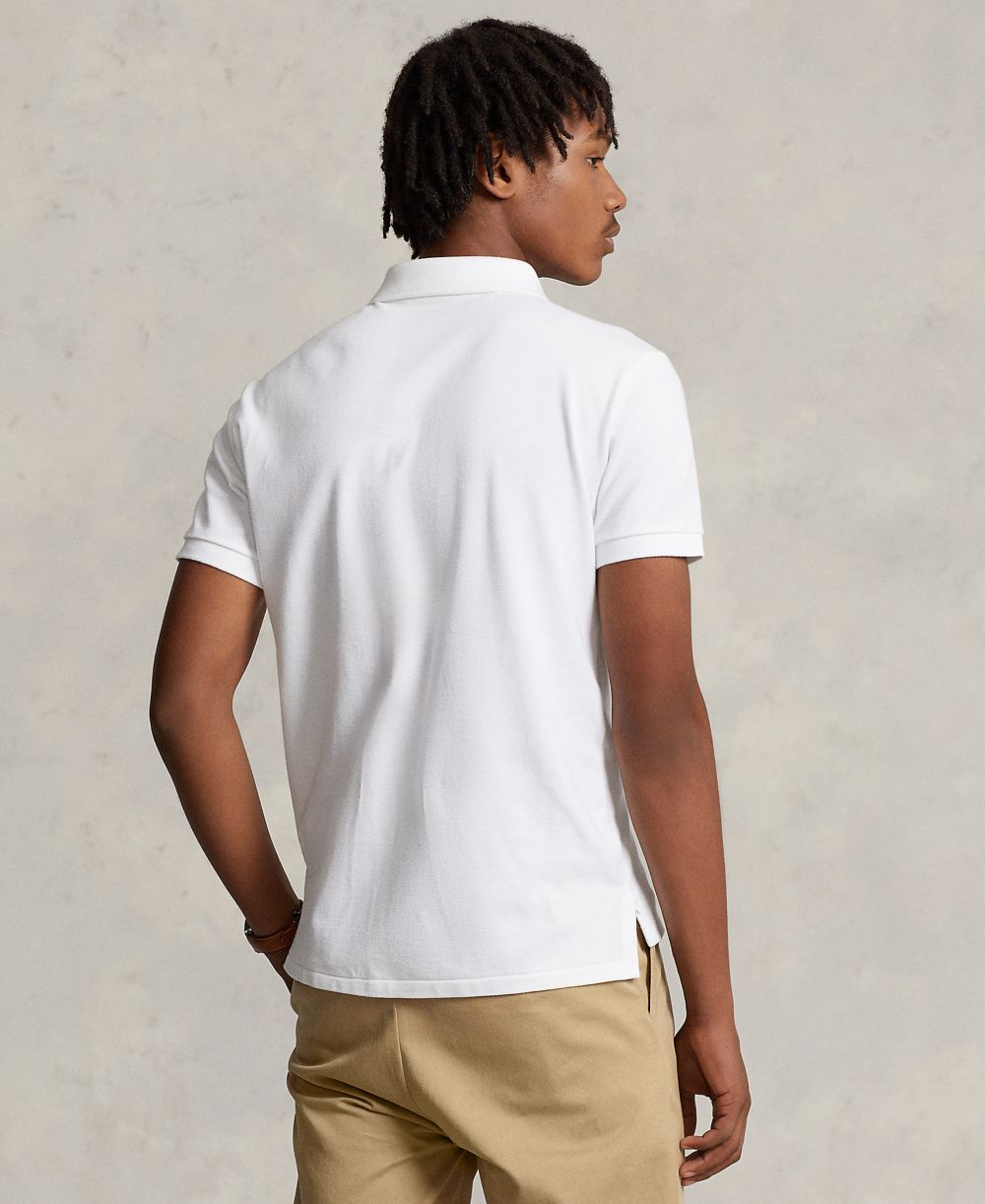 Men's Custom Slim-Fit Mesh Polo Shirt