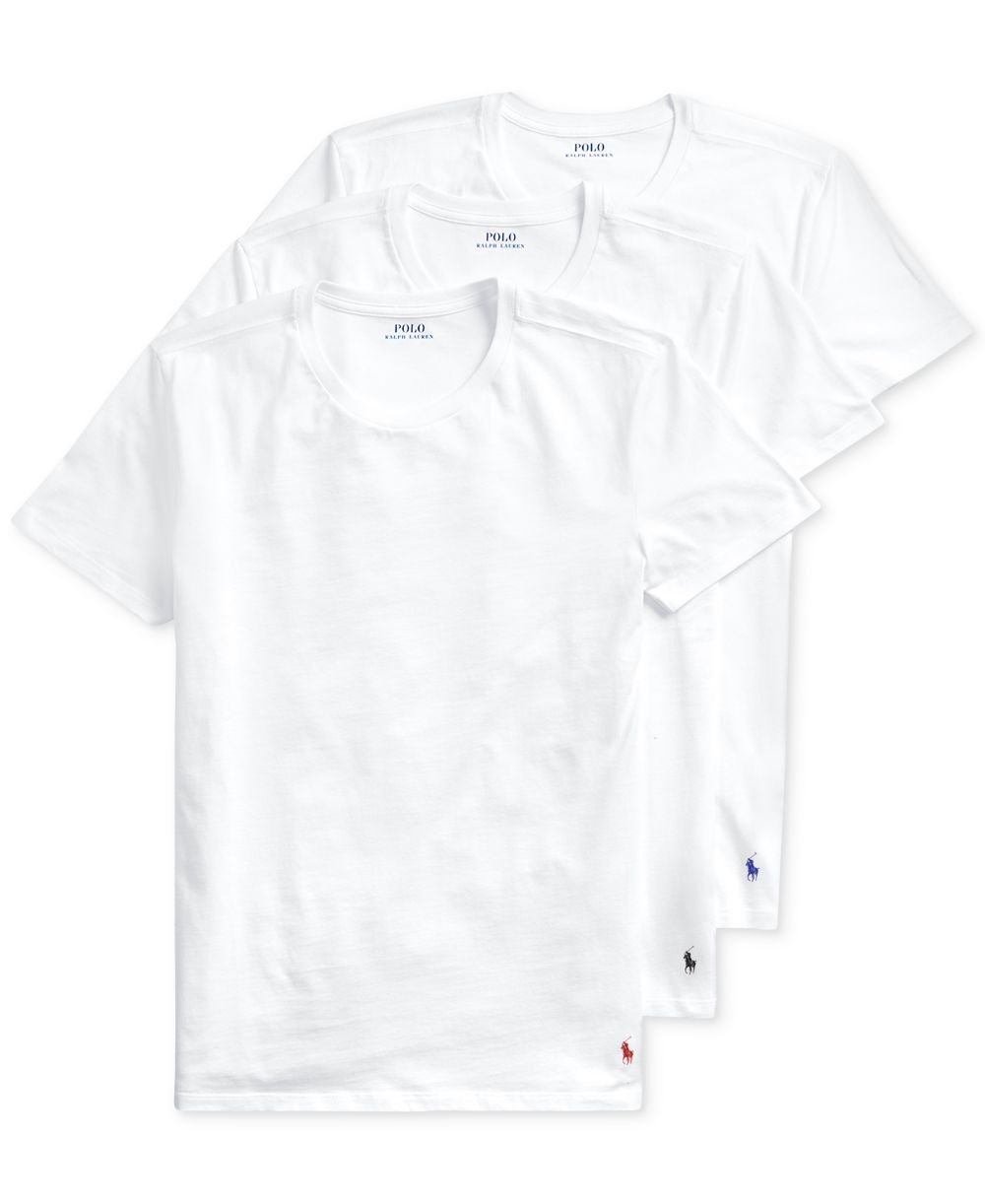 Men's 3-Pack Slim-Fit Classic Cotton Crew Undershirts