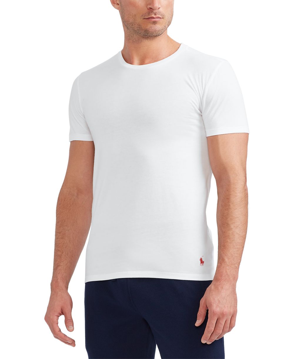 Men's 3-Pack Slim-Fit Classic Cotton Crew Undershirts