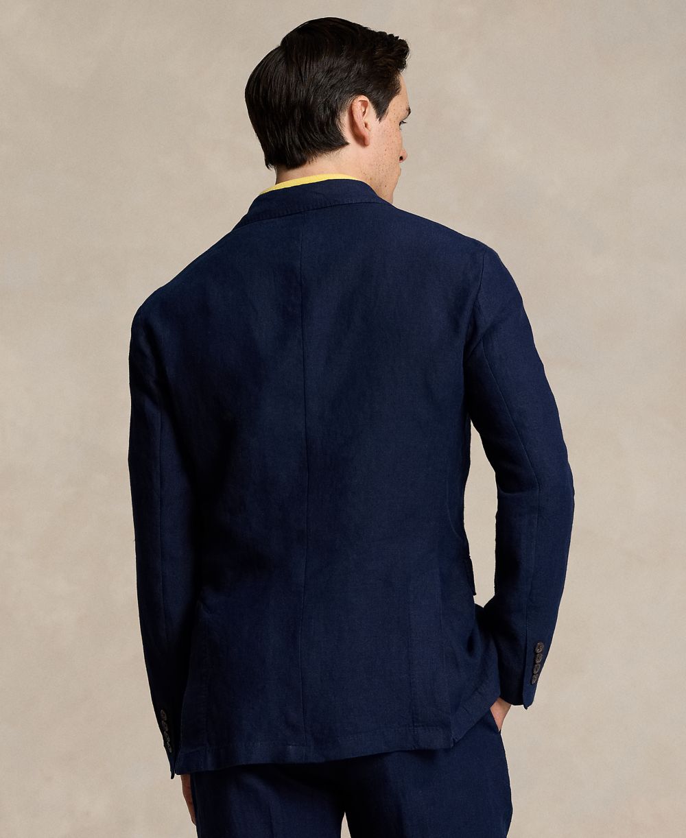 Men's Polo Soft Modern Linen Suit Jacket