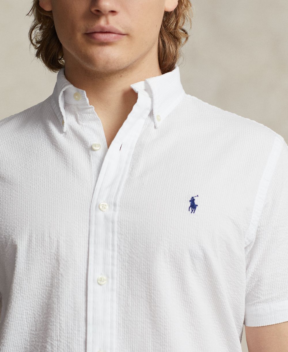Men's RL Prepster Classic-Fit Seersucker Shirt