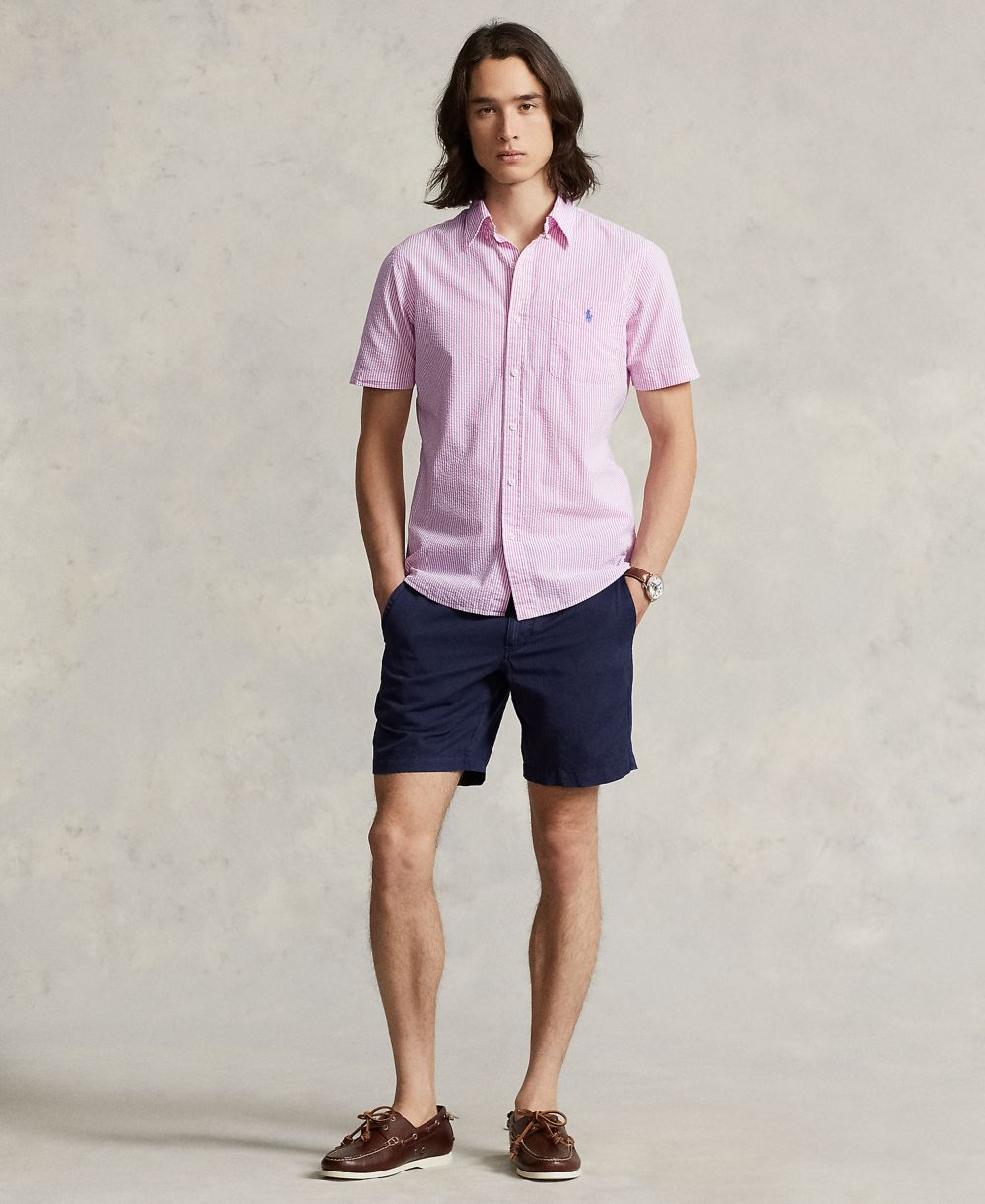 Men's RL Prepster Classic-Fit Seersucker Shirt