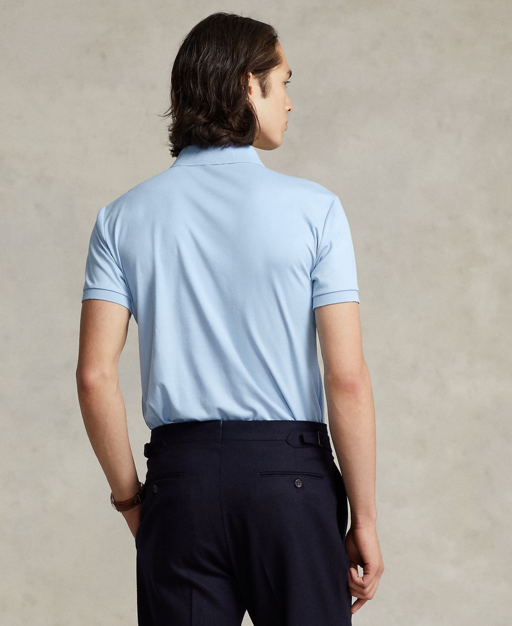 Men’s Slim-Fit Soft Cotton Polo Shirt