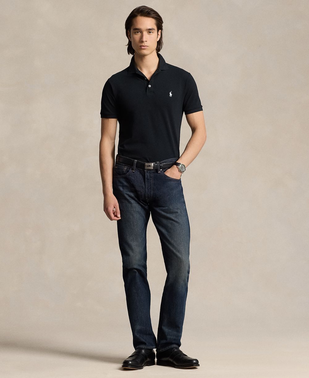 Men's Classic-Fit Stretch Mesh Polo Shirt