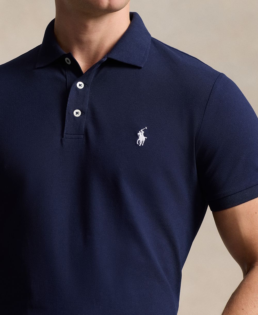 Men's Classic-Fit Stretch Mesh Polo Shirt