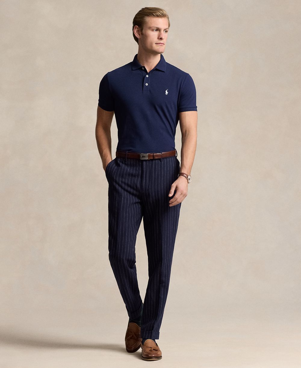 Men's Classic-Fit Stretch Mesh Polo Shirt
