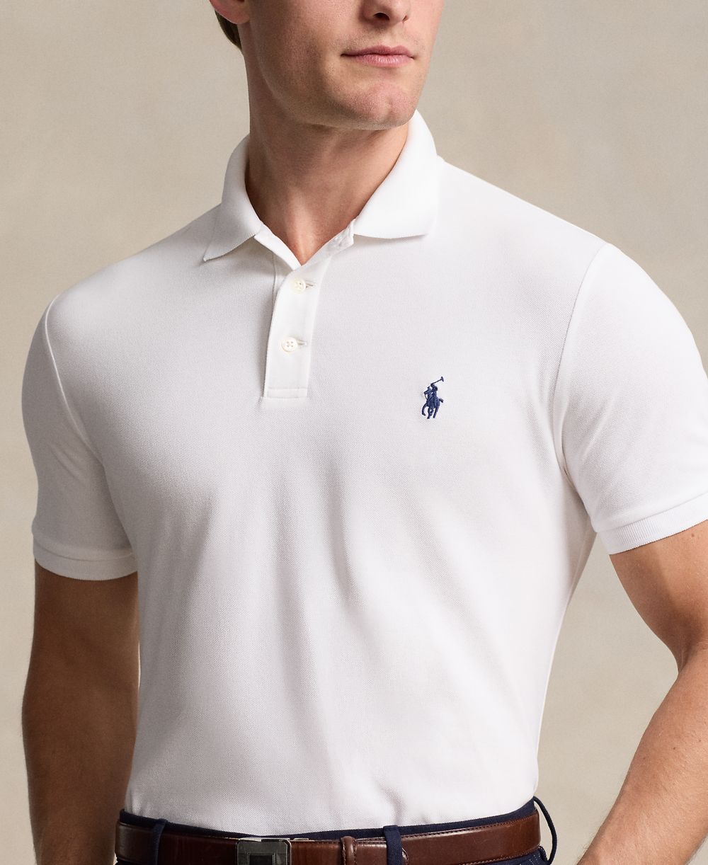 Men's Classic-Fit Stretch Mesh Polo Shirt