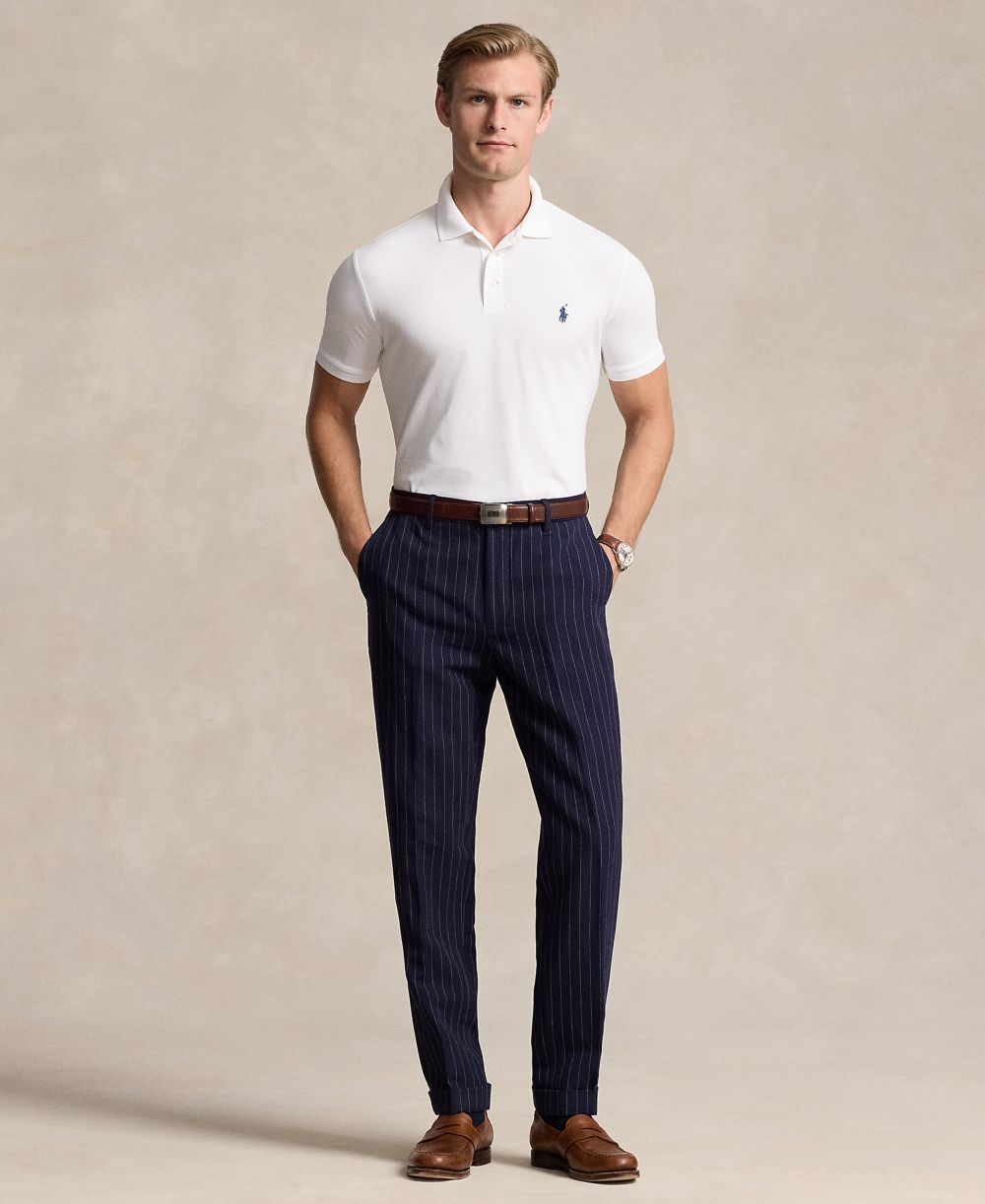 Men's Classic-Fit Stretch Mesh Polo Shirt