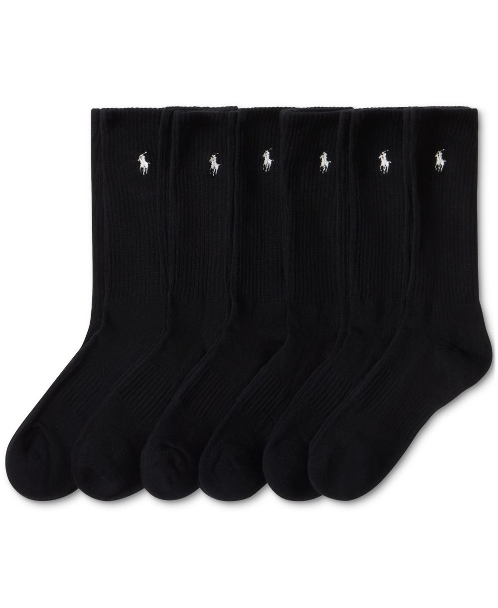 Men's 6-Pk. Performance Sport Crew Socks