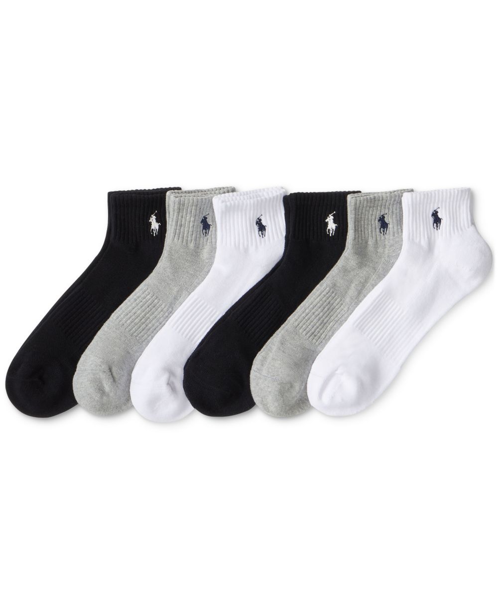 Men's 6-Pack Performance Sport Quarter Socks