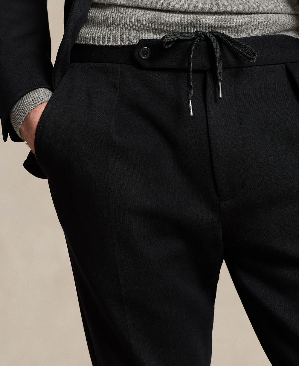 Men's Soft Double-Knit Suit Jacket & Trousers
