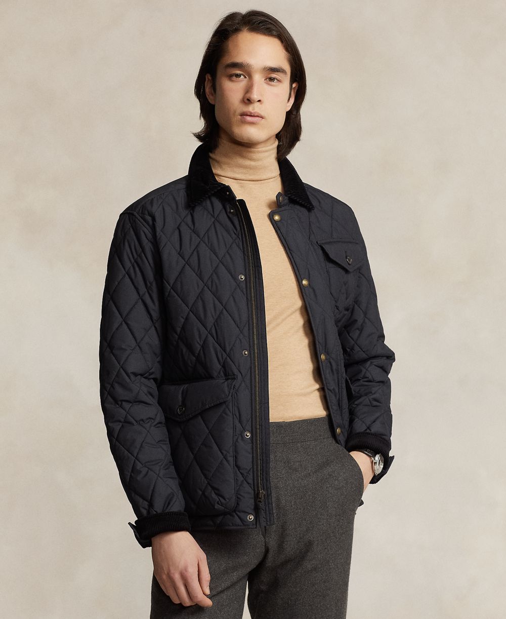Men's Beaton Quilted Water-Repellent Full-Zip Jacket