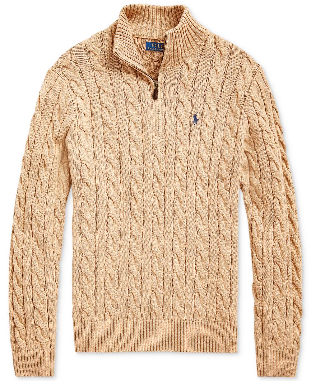 Men's Cable-Knit Cotton Sweater