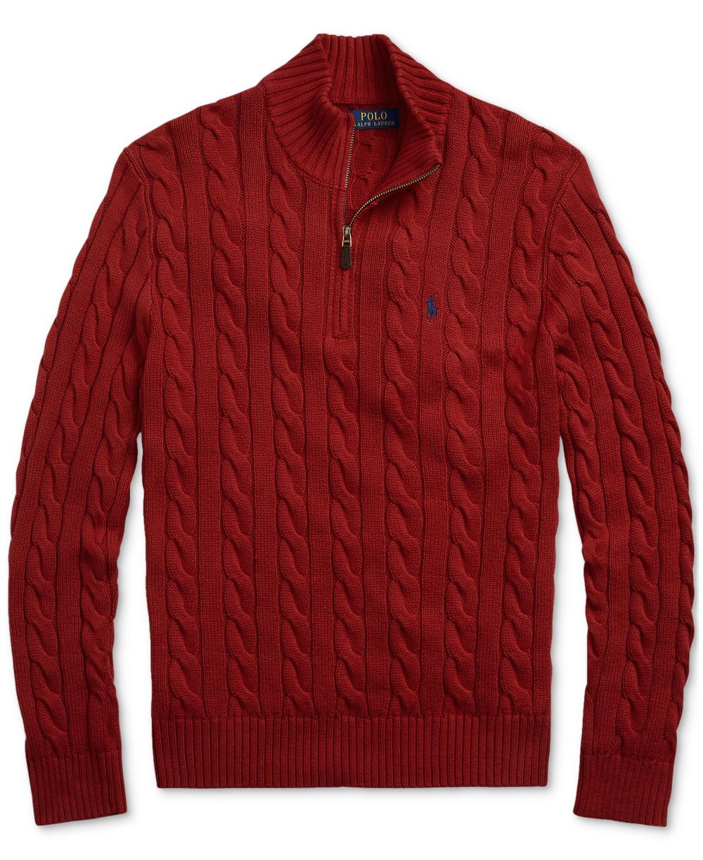 Men's Cable-Knit Cotton Sweater