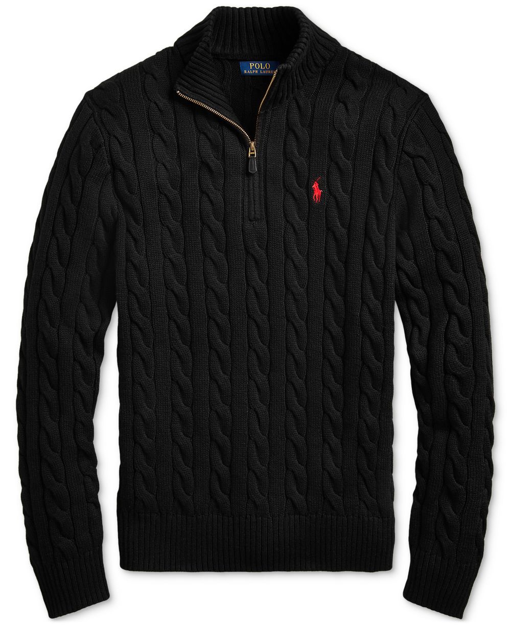 Men's Cable-Knit Cotton Sweater