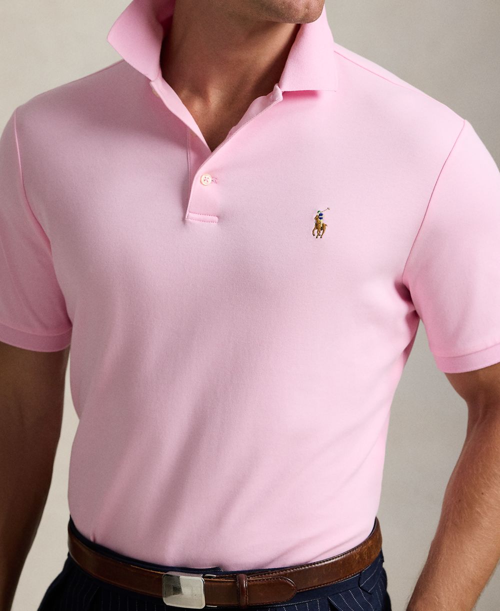 Men's Classic Fit Soft Cotton Polo Shirt