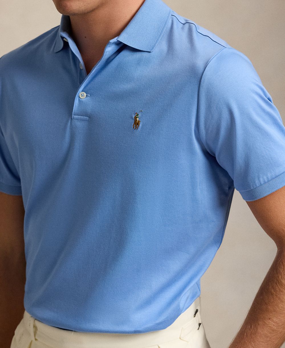 Men's Classic-Fit Soft Cotton Polo Shirt