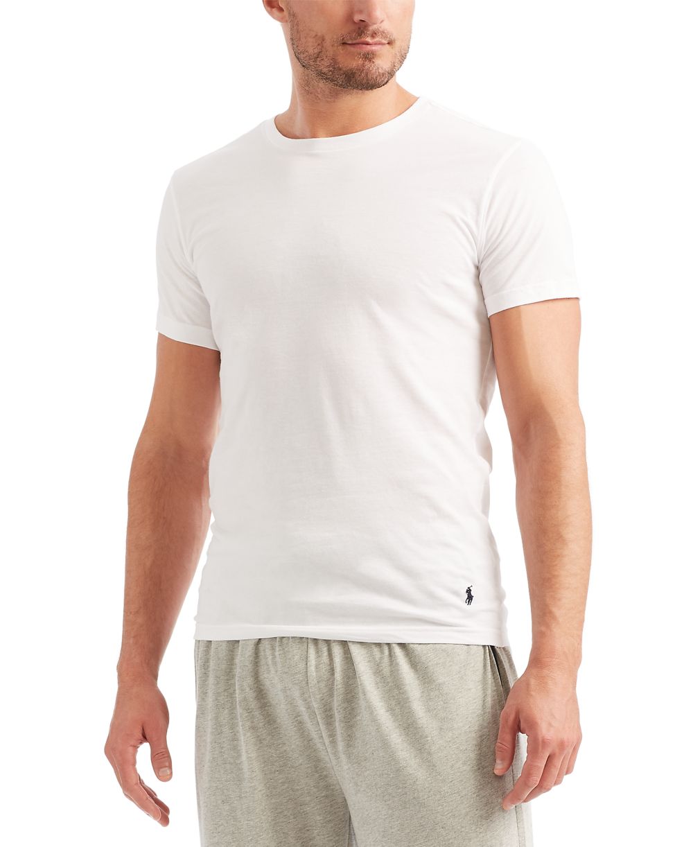 Men's 5-Pack Slim Fit Classic Cotton Crewneck Undershirts