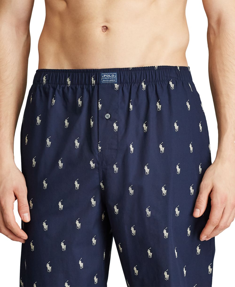 Men's Cotton Jersey Sleep Shirt & Polo Player Pajama Pants